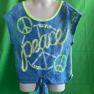 Girls size 10 Justice summer top